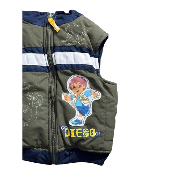 GO Diego GO Kids Jacket Vest Nickelodeon Nick Jr. Size 2T Rare Design Monkeys - Picture 8 of 12